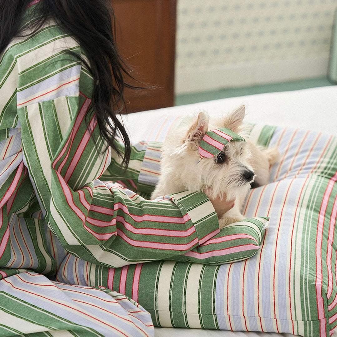 ※予約販売【noutti】Poppy Stripe Cushion（2color）