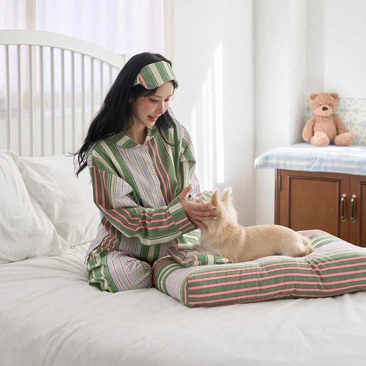 ※予約販売【noutti】Poppy Stripe Cushion（2color）