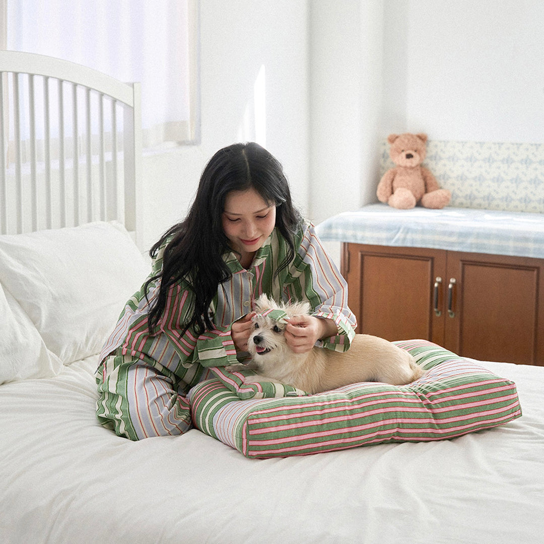 ※予約販売【noutti】Poppy Stripe Cushion（2color）