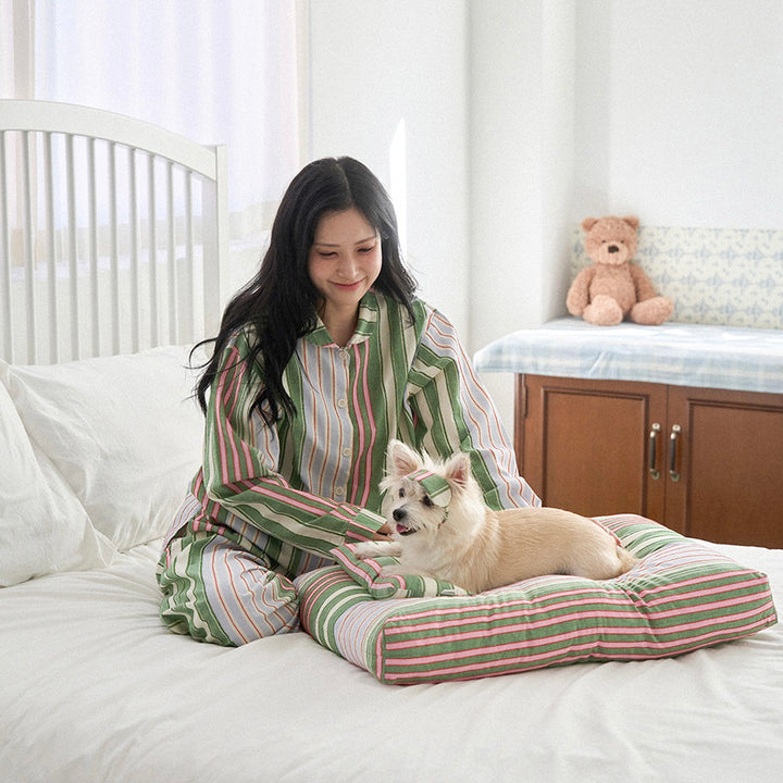 ※予約販売【noutti】Poppy Stripe Cushion（2color）