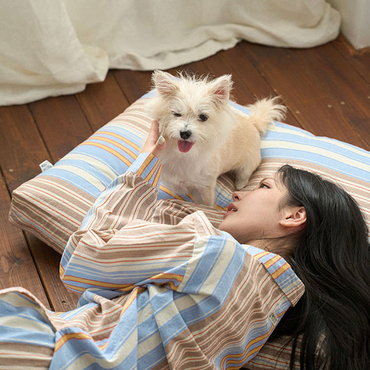 ※予約販売【noutti】Poppy Stripe Cushion（2color）