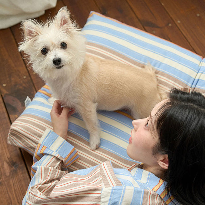 ※予約販売【noutti】Poppy Stripe Cushion（2color）