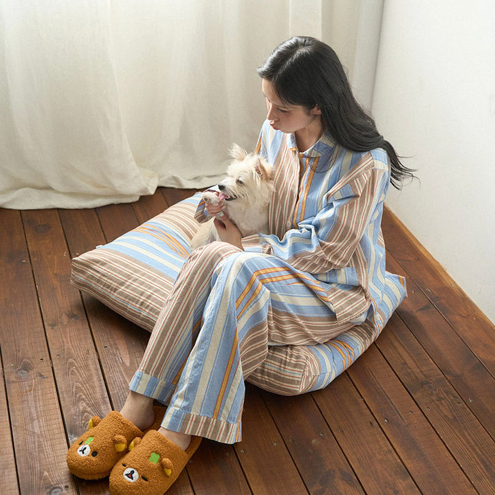 ※予約販売【noutti】Poppy Stripe Cushion（2color）