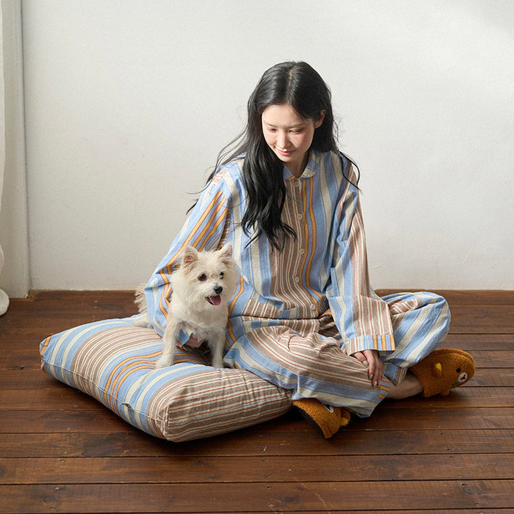 ※予約販売【noutti】Poppy Stripe Cushion（2color）