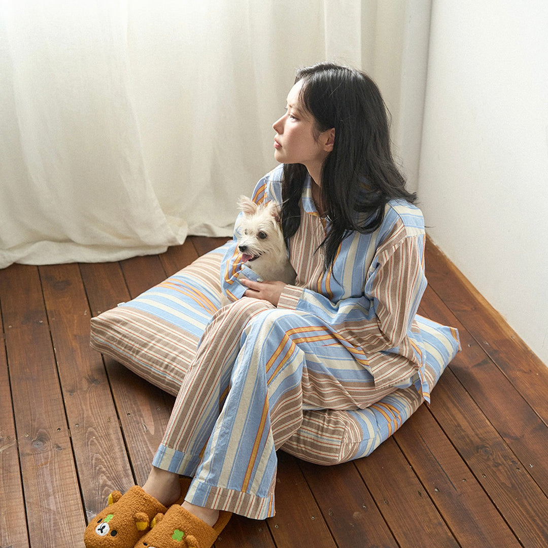 ※予約販売【noutti】Poppy Stripe Cushion（2color）