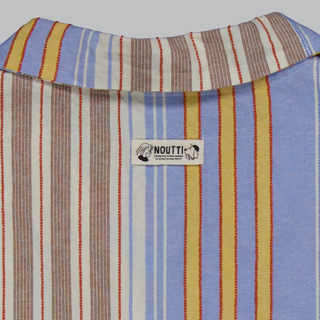 ※予約販売【noutti】Poppy Stripe Pajama（SkyBlue & Beige）