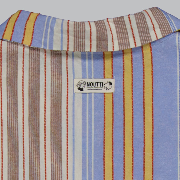 ※予約販売【noutti】Poppy Stripe Pajama（SkyBlue & Beige）