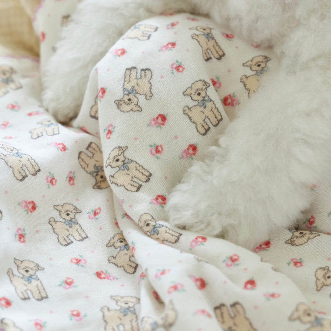 ※予約販売【azalea】Flower Lamb Blanket