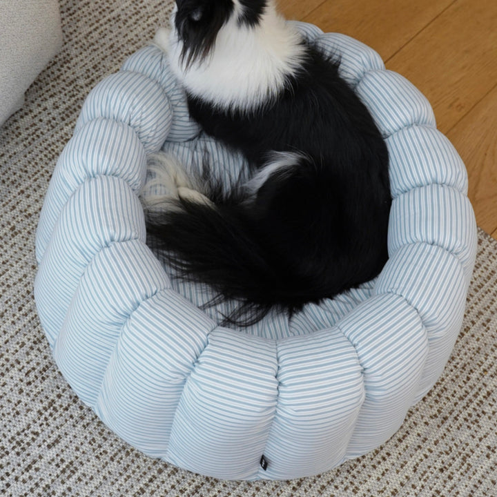 ※予約販売【azalea】Canele Cushion（New Stripe Blue）