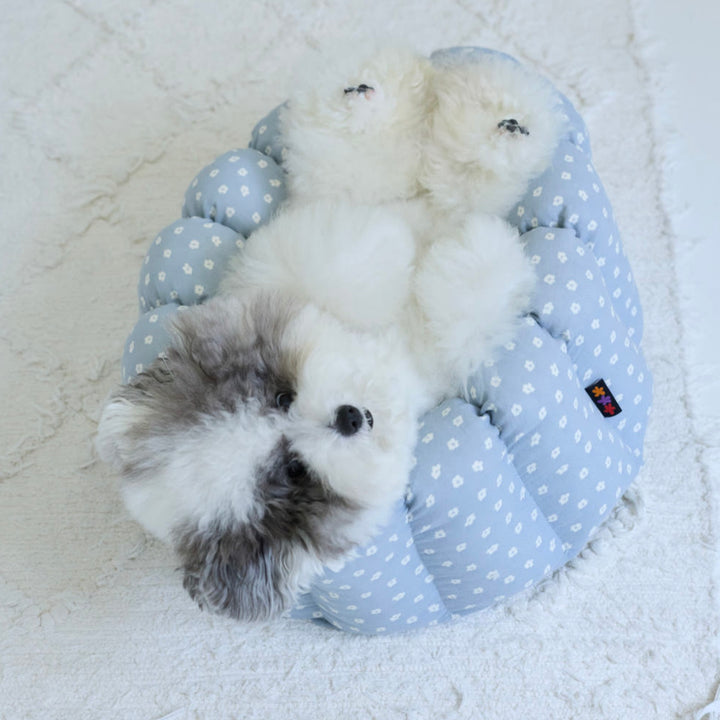 ※予約販売【azalea】Canele Cushion（Blue Flower）