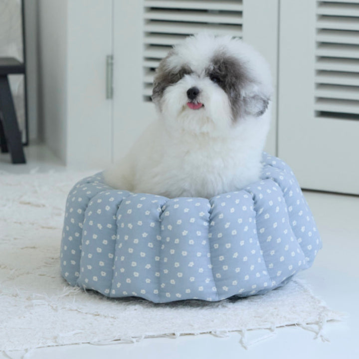 ※予約販売【azalea】Canele Cushion（Blue Flower）