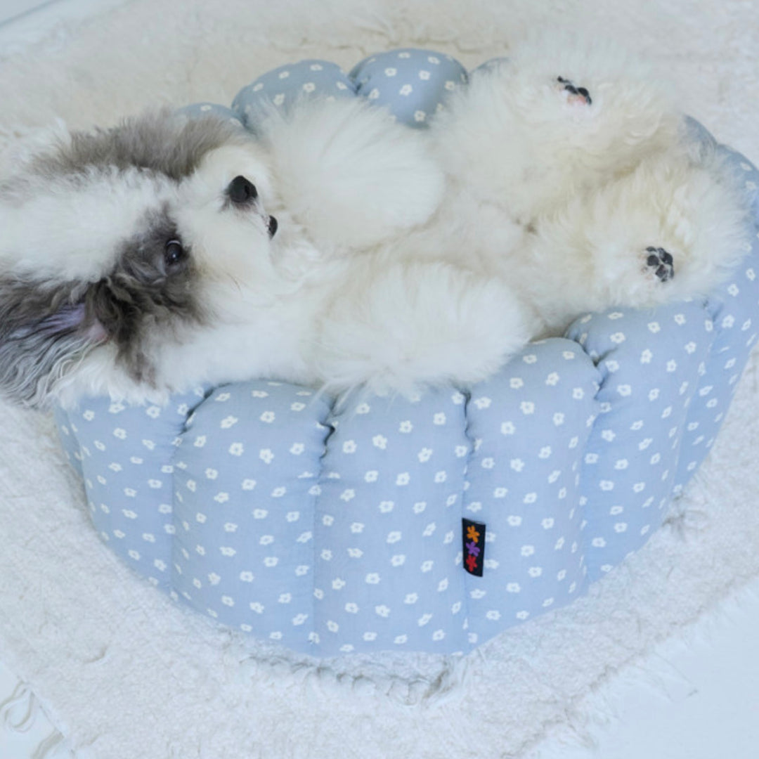 ※予約販売【azalea】Canele Cushion（Blue Flower）