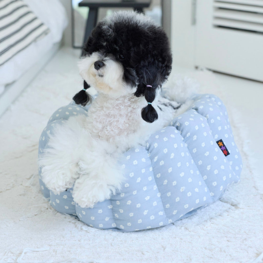 ※予約販売【azalea】Canele Cushion（Blue Flower）