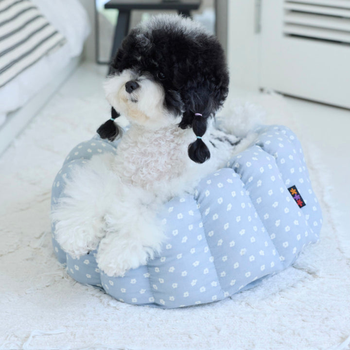 ※予約販売【azalea】Canele Cushion（Blue Flower）