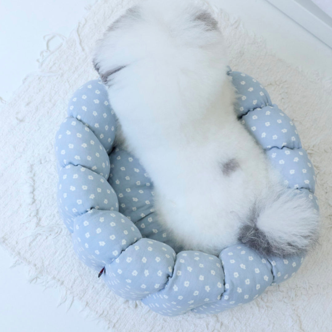 ※予約販売【azalea】Canele Cushion（Blue Flower）