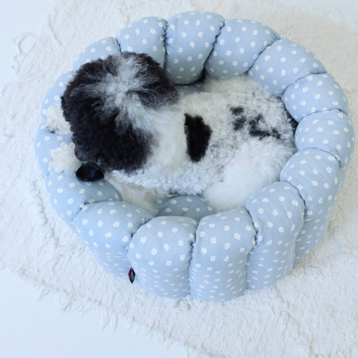 ※予約販売【azalea】Canele Cushion（Blue Flower）