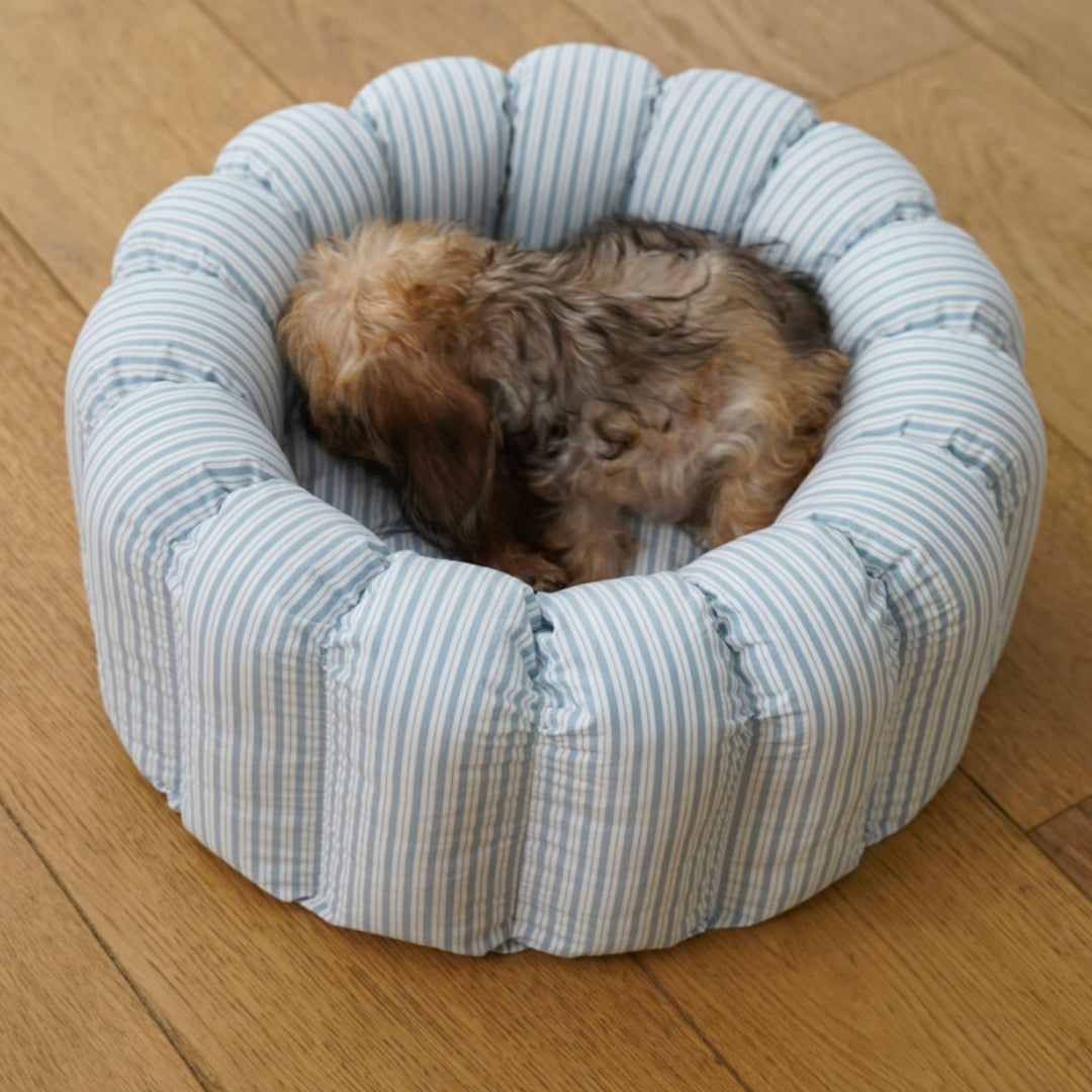 ※予約販売【azalea】Canele Cushion（New Stripe Blue）