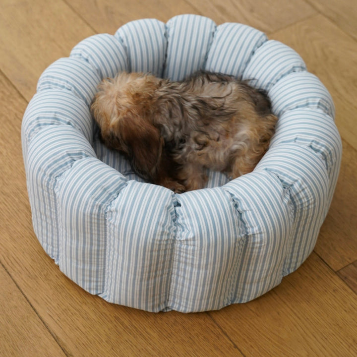 ※予約販売【azalea】Canele Cushion（New Stripe Blue）