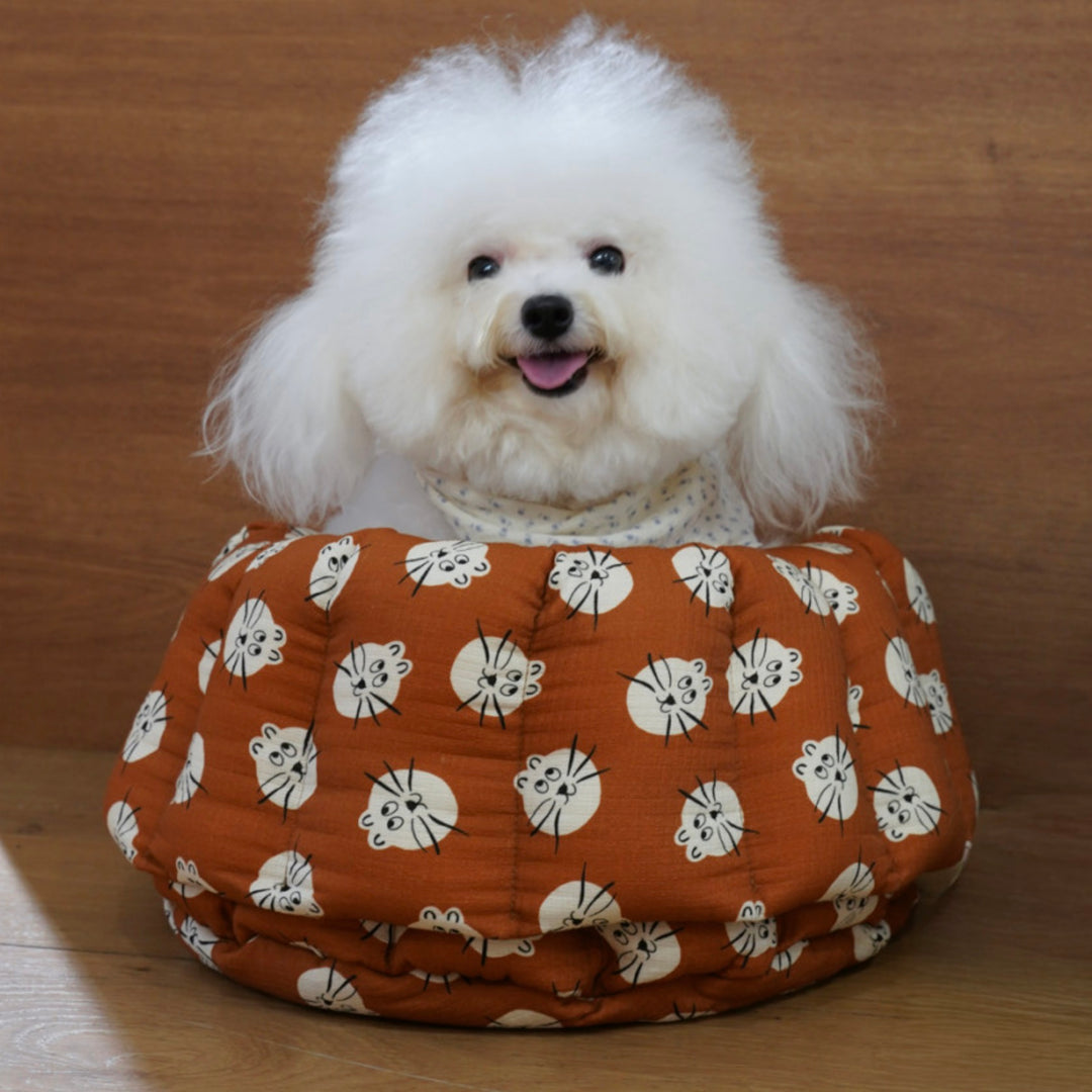 ※予約販売【azalea】Canele Cushion（Meow Caramel Cheese）