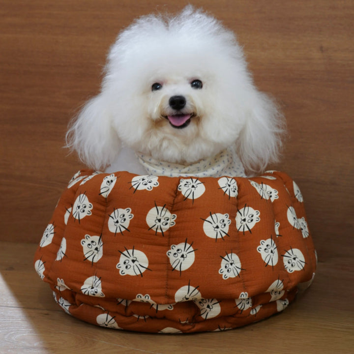 ※予約販売【azalea】Canele Cushion（Meow Caramel Cheese）