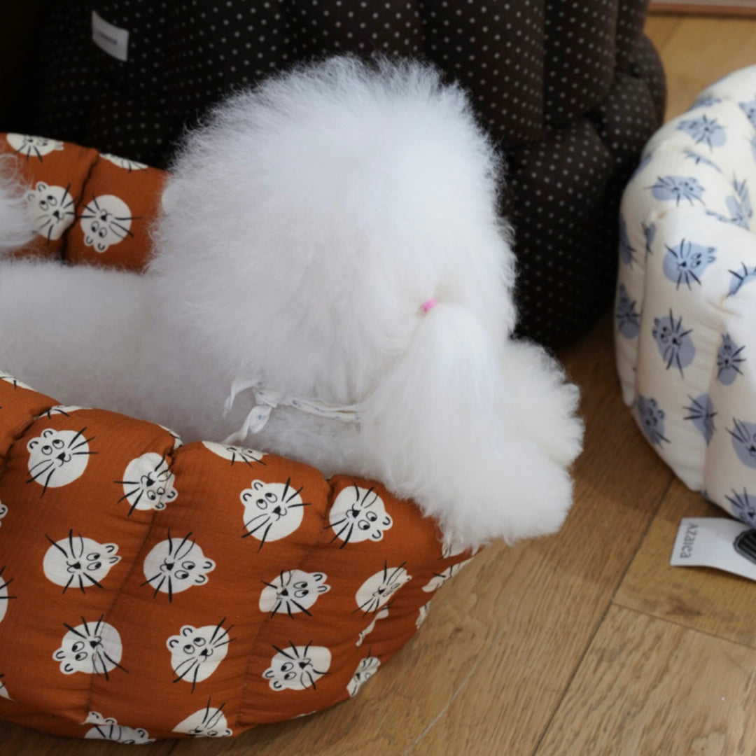 ※予約販売【azalea】Canele Cushion（Meow Caramel Cheese）