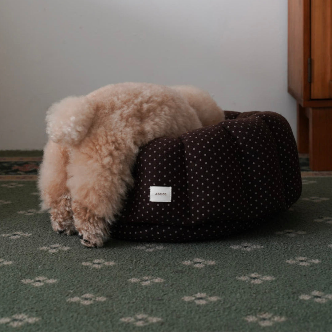 ※予約販売【azalea】Canele Cushion（Salty Choco）