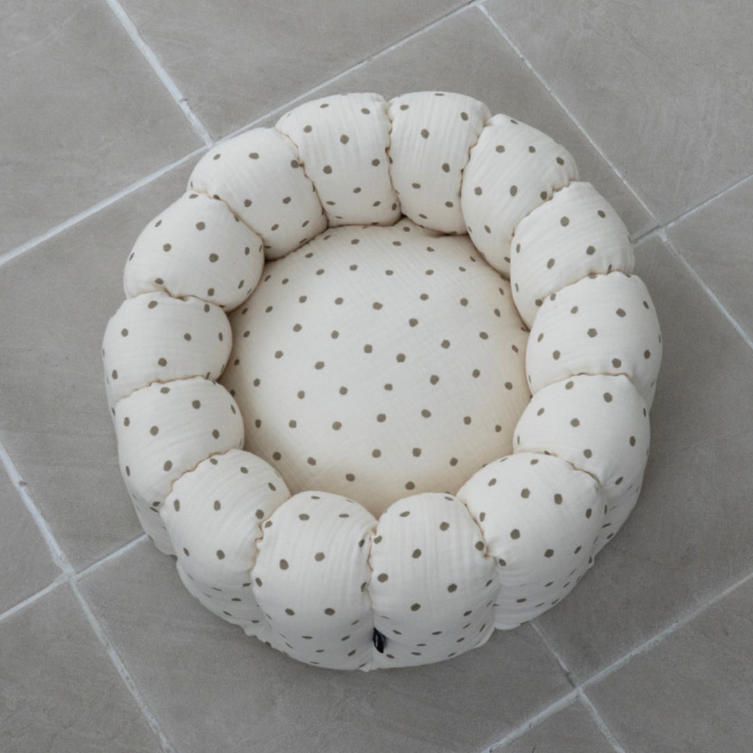 ※予約販売【azalea】Canele Cushion（Ivory Dot）