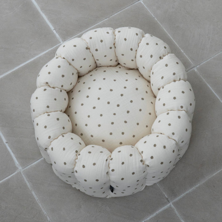 ※予約販売【azalea】Canele Cushion（Ivory Dot）
