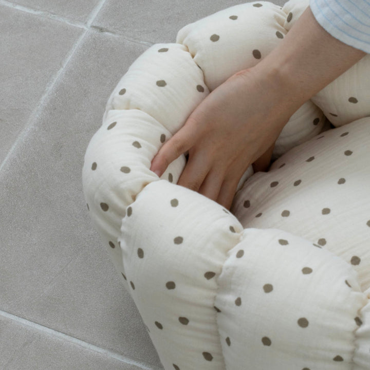 ※予約販売【azalea】Canele Cushion（Ivory Dot）
