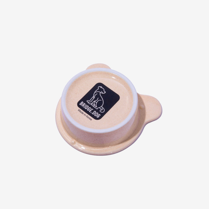 ※予約販売【BRIDGE.DOG】TOY BEAR BOWL（MAYO BEAR）艶あり