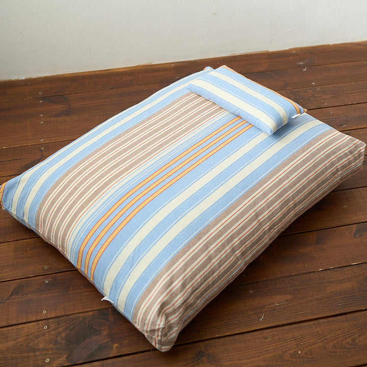 ※予約販売【noutti】Poppy Stripe Pillow（2color）