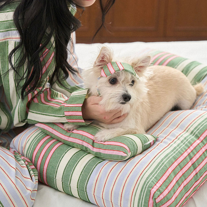 ※予約販売【noutti】Poppy Stripe Pillow（2color）