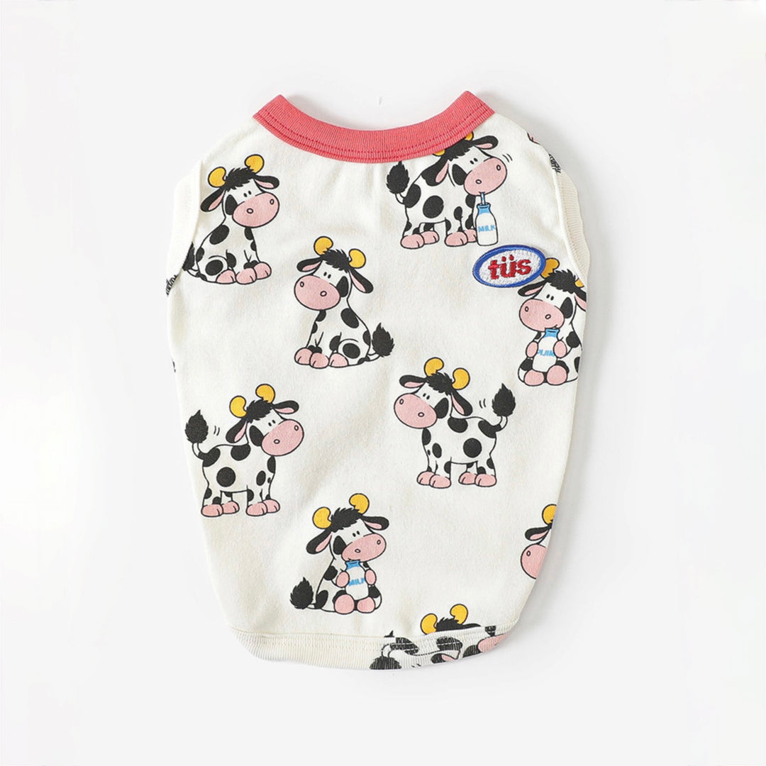 ※予約販売【TUSTUS】Milk Cow Sleeveless