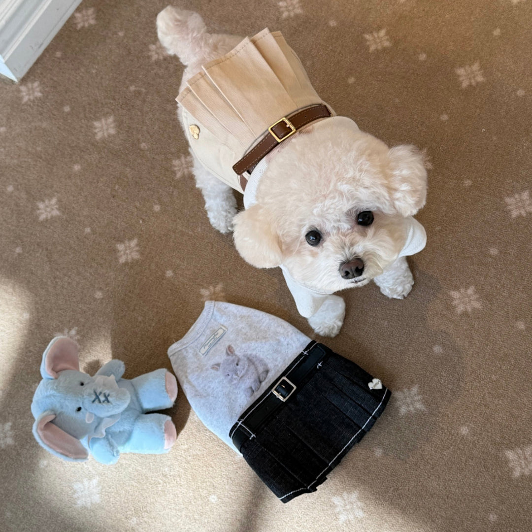 ※予約販売【meaningless】Birthday Skirt（Beige）