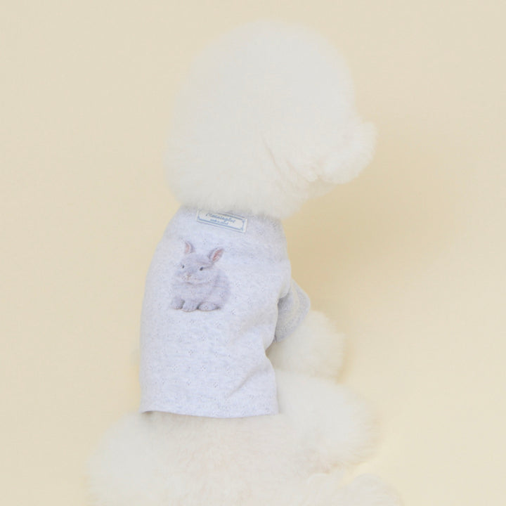 ※予約販売【meaningless】Bunny Eyelet T-shirt（Gray）