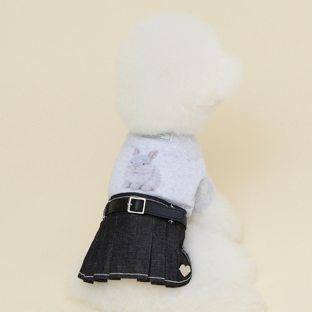 ※予約販売【meaningless】Bunny Eyelet T-shirt（Gray）