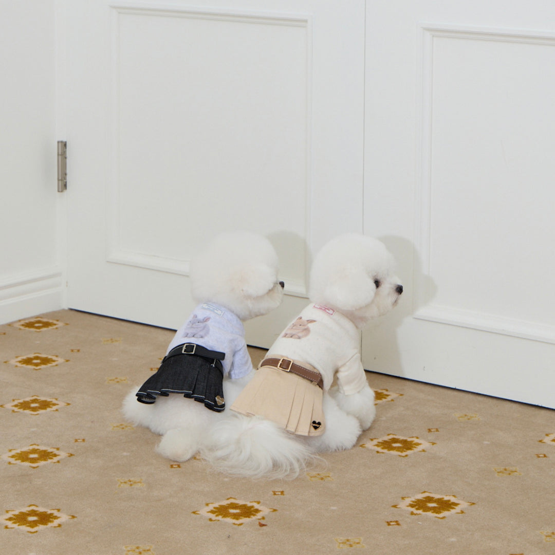 ※予約販売【meaningless】Bunny Eyelet T-shirt（Gray）