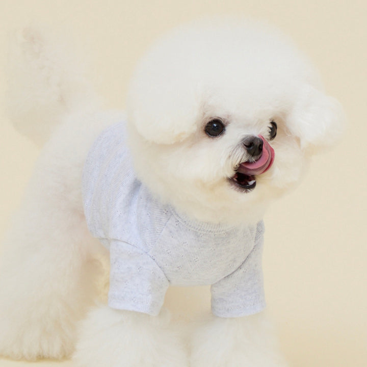 ※予約販売【meaningless】Bunny Eyelet T-shirt（Gray）