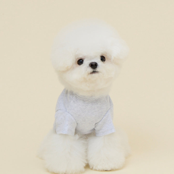 ※予約販売【meaningless】Bunny Eyelet T-shirt（Gray）