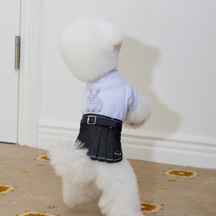 ※予約販売【meaningless】Bunny Eyelet T-shirt（Gray）