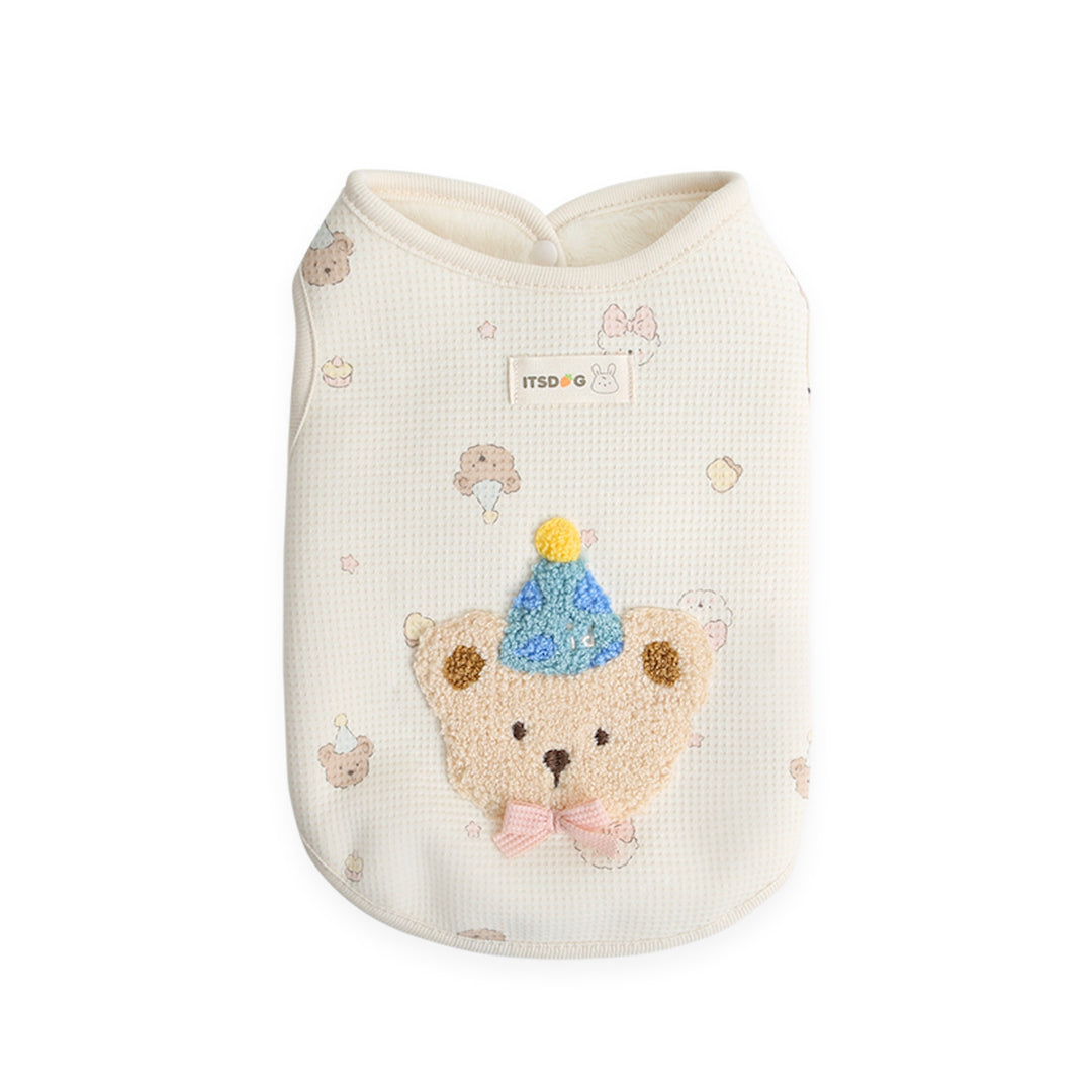 ※予約販売【ITS DOG】Waffle Bear Fur Vest
