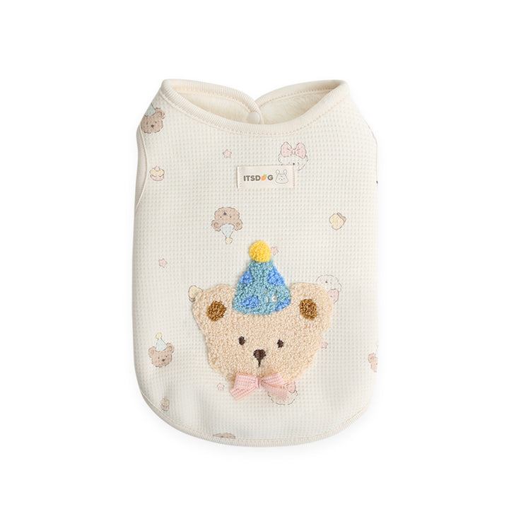 ※予約販売【ITS DOG】Waffle Bear Fur Vest