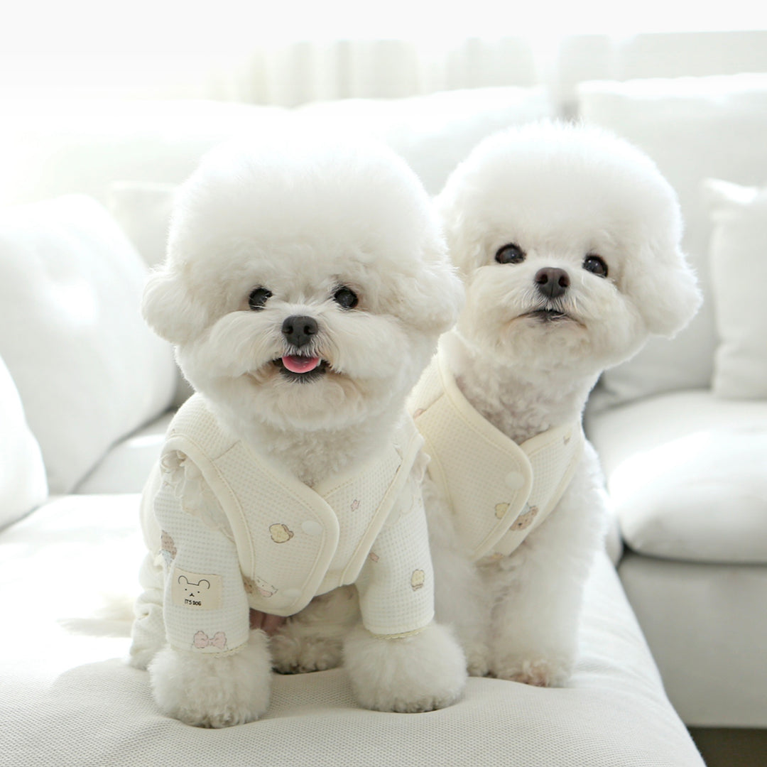 ※予約販売【ITS DOG】Waffle Bear Fur Vest