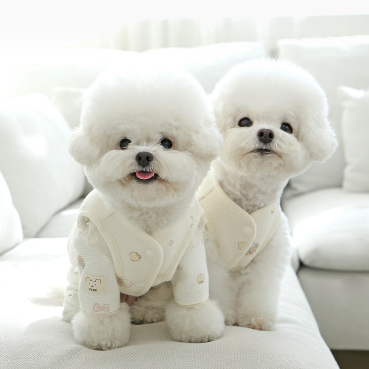 ※予約販売【ITS DOG】Waffle Bear Fur Vest