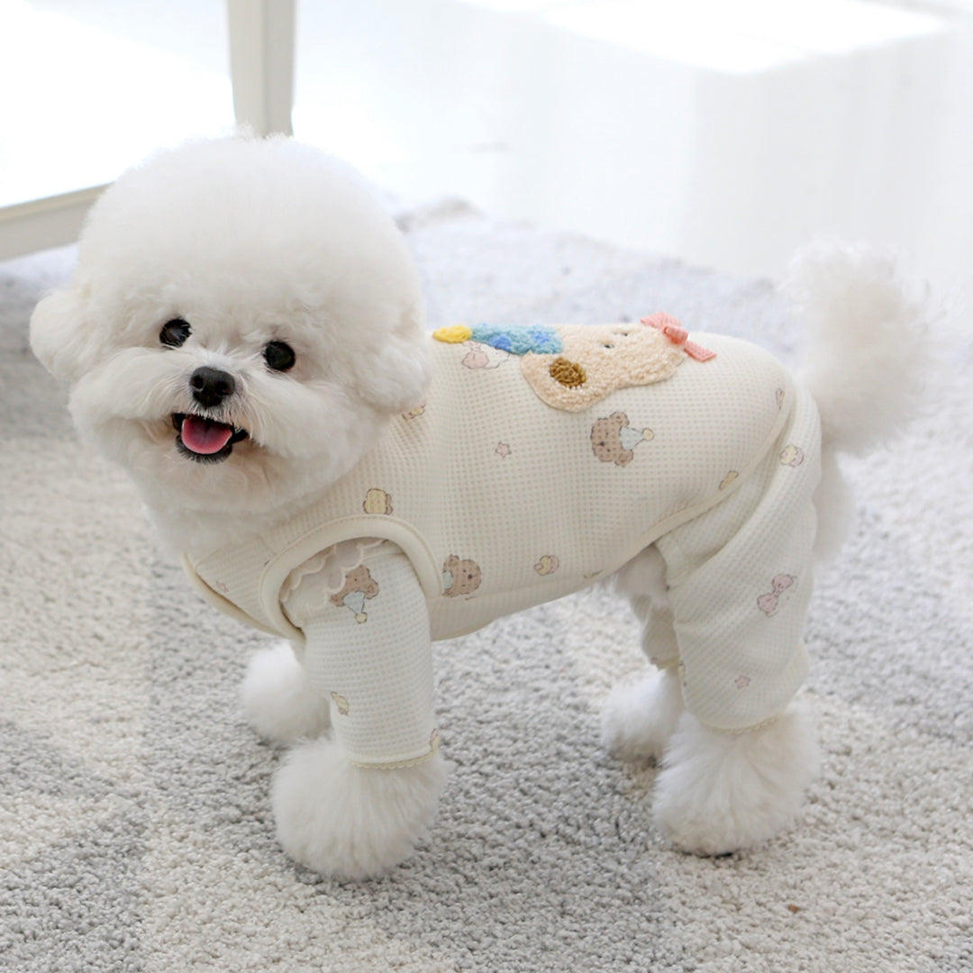 ※予約販売【ITS DOG】Waffle Bear Fur Vest