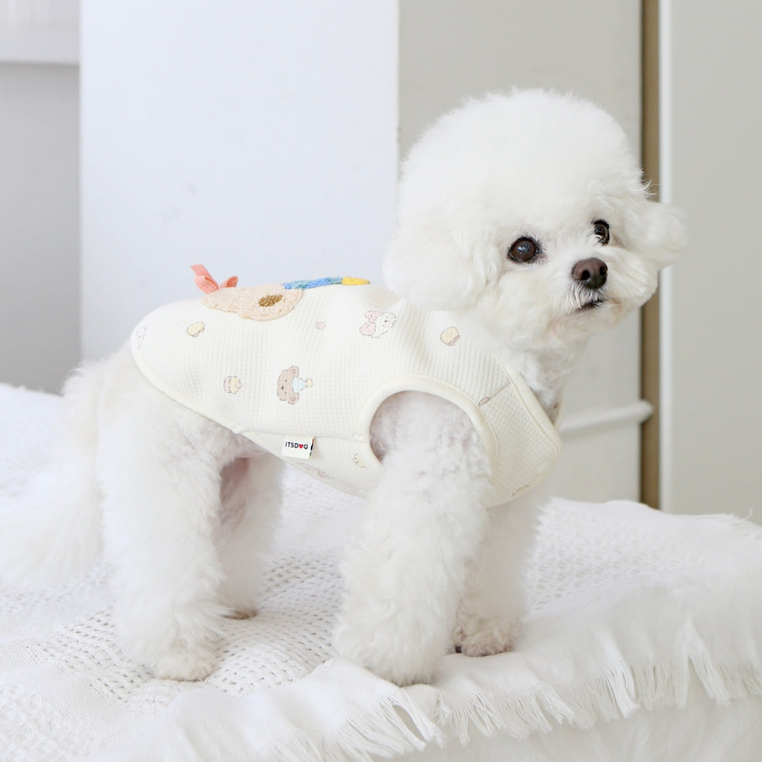 ※予約販売【ITS DOG】Waffle Bear Fur Vest