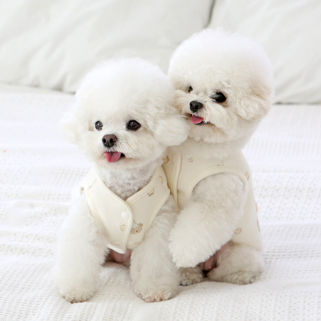 ※予約販売【ITS DOG】Waffle Bear Fur Vest
