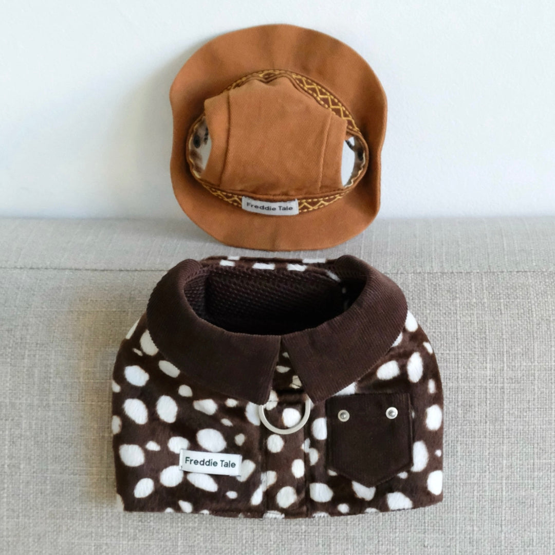 ※予約販売【FREDDIE TALE】Moo Harness（Choco）｜犬用ハーネス