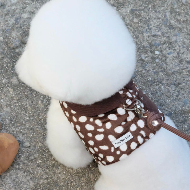※予約販売【FREDDIE TALE】Moo Harness（Choco）｜犬用ハーネス