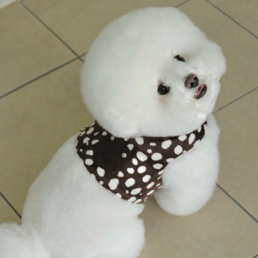 ※予約販売【FREDDIE TALE】Moo Harness（Choco）｜犬用ハーネス